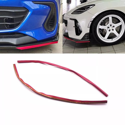 2022 2023 Subaru BRZ STI Style Front Bumper Lower Red Adhesive Strip