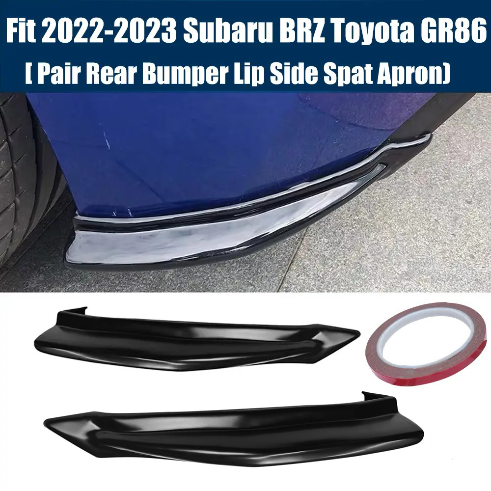  2022 2023 Subaru BRZ Toyota GR86 Rear Bumper Lip Side Spat Apron