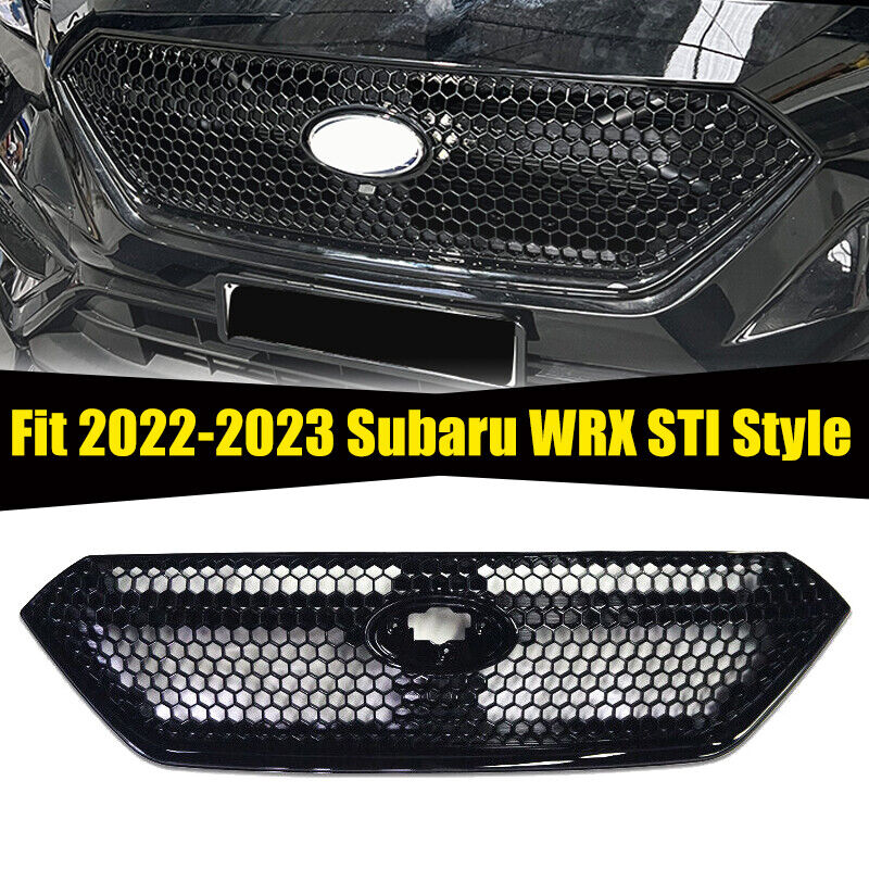 2022 2023 Subaru WRX STI Gloss Black Front Bumper Grille