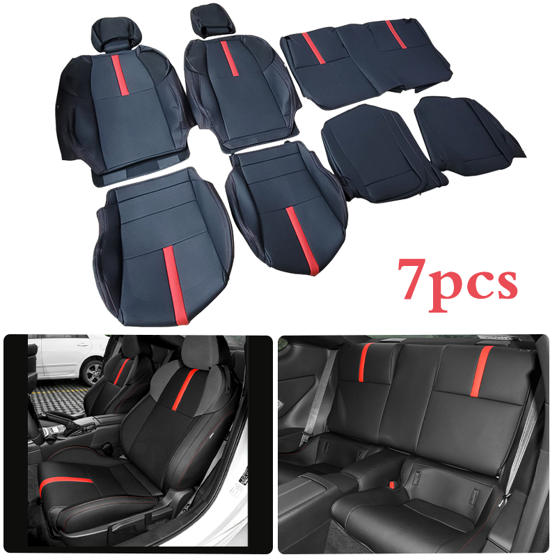 2022 2023 Toyota ZD8 GR86 ZN8/ SubaruBRZ car seat cover red & black PVC 7pcs