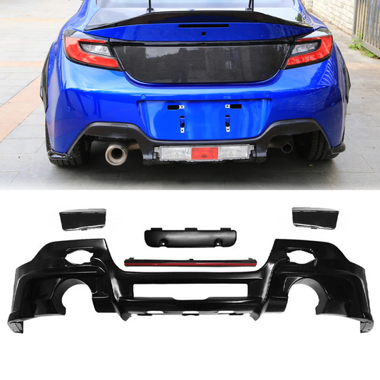 2022 2023 Subaru BRZ Toyota GR86 2Dr TRD-Style Rear Bumper Cover Diffuser 