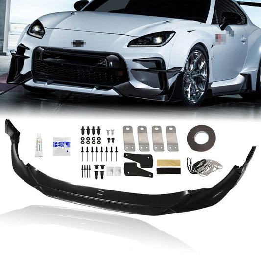 2022 2023 Toyota GR86 TRD Style Black Front Bumper Lip