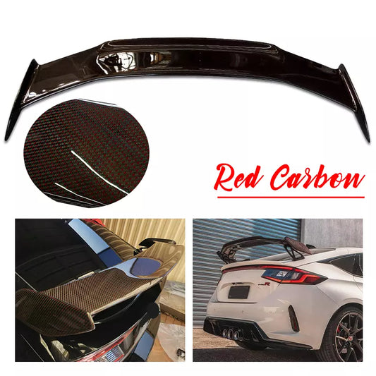 2022+ Honda Civic Hatchback FL5 Type-R Red Carbon Rear Trunk Spoiler Wing