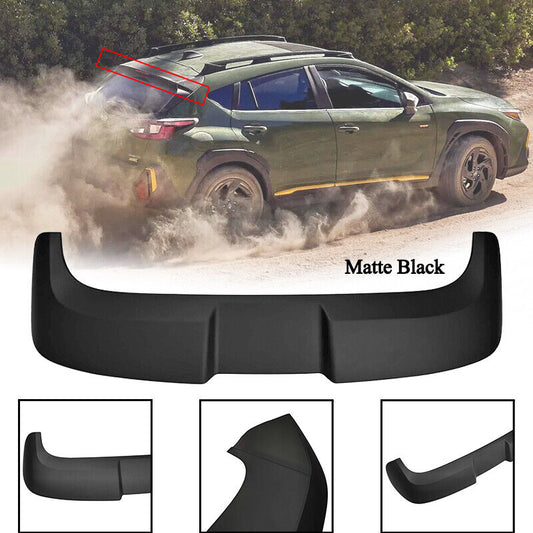 2024 Subaru Crosstrek ABS Matte Black Rear Roof Spoiler Wing