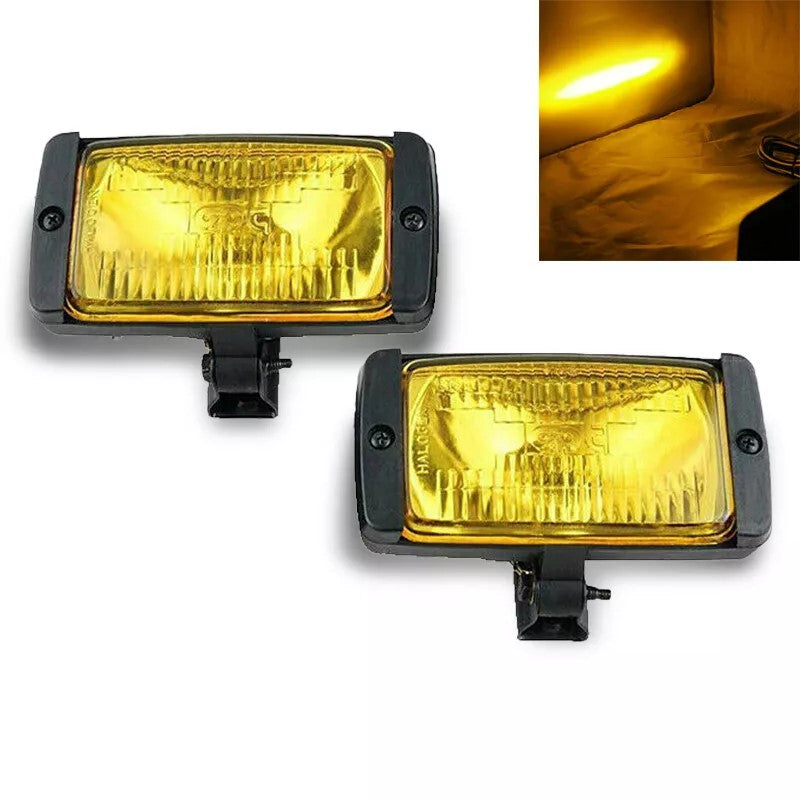 3x6 Rustproof Housing  Quartz Yellow lens Halogen Universal Fog Lights