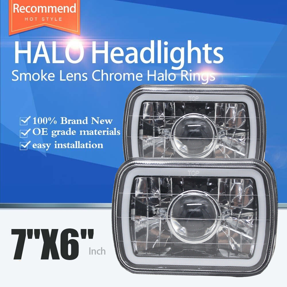 7X6 inch 3D HALO Headlights