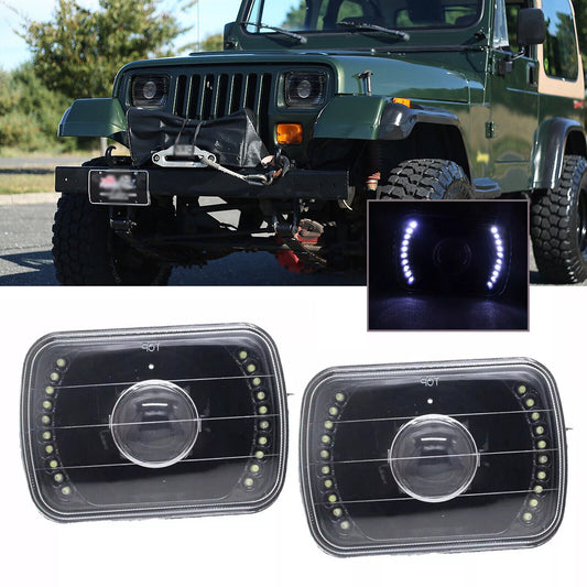 7x6''  Ultra Bright LED Halo Headlights 