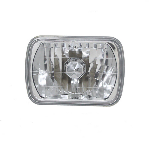 7x6 inch Square Glass Lens Diamond Cut Headlights