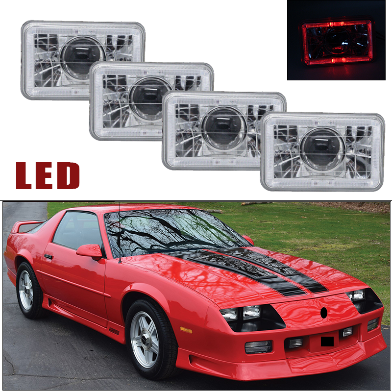 Chevrolet  4x6" Red LED Headlights