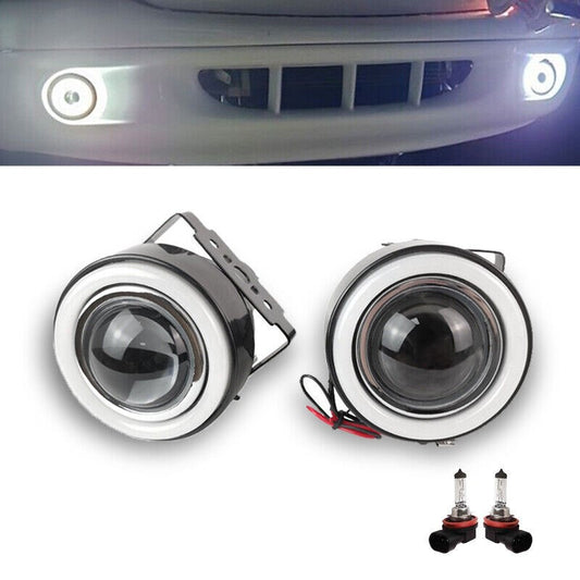 Dodge White Angel Eyes Fog Lights