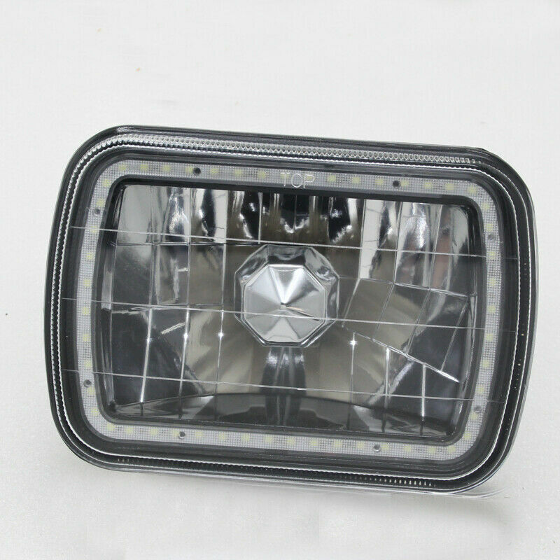 Jeep Cherokee XJ YJ 7X6'' 5x7'' Inch Rectangle LED Headlights