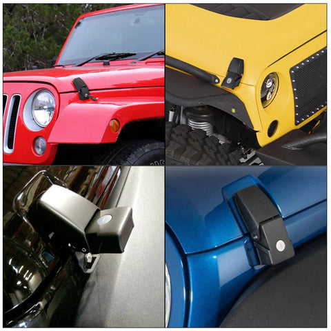 2007-2018 Jeep Wrangler JK JKU Aluminum Hood Lock