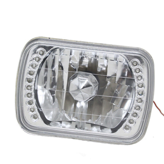 Nissan Sentra White LED Crystal Chrome Headlights