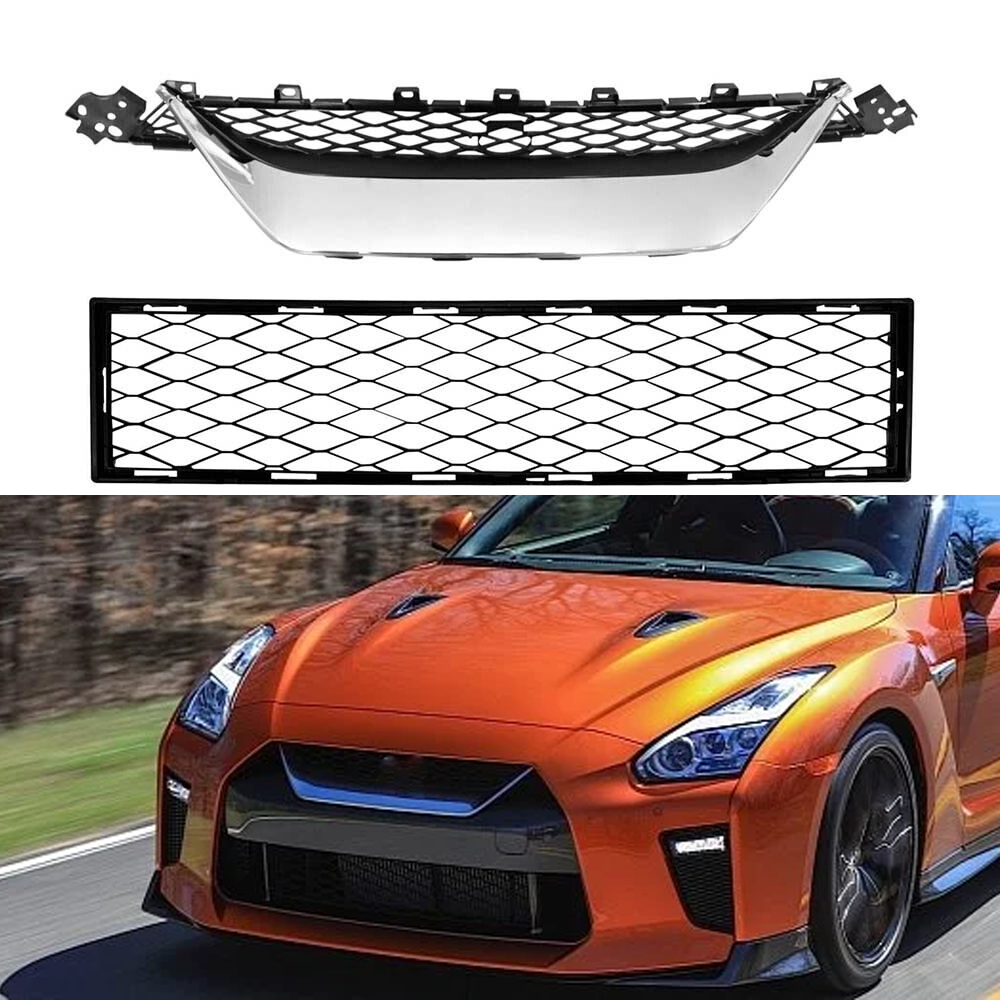 Nissan GTR Bumper Black Grill&Lower Grille