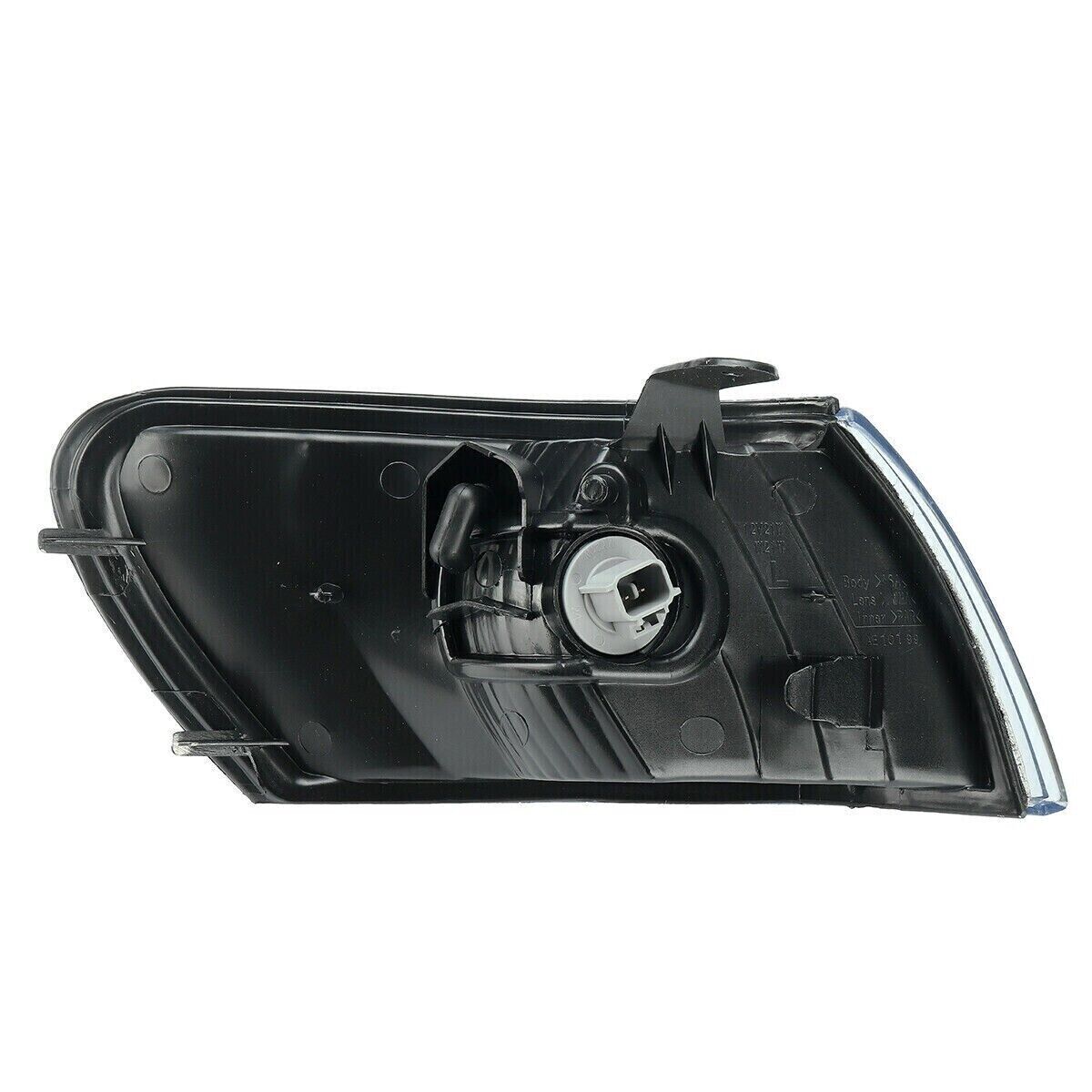 Toyota Corolla 1993-1997 Black Housing Clear Lens Turn Signal Corner Lights 