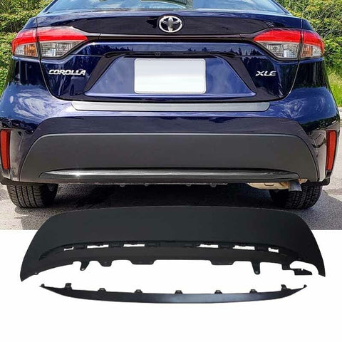 2020-2021 Toyota Corolla Black Rear Bumper Lower Cover & Moulding Trim