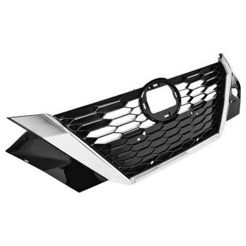 62310-6LB0A For Nissan Sentra 2020-2022 Front Bumper Upper Grille Black ＆ Chrome