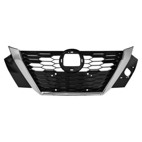 62310-6LB0A For Nissan Sentra 2020-2022 Front Bumper Upper Grille Black ＆ Chrome