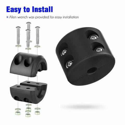 Winch Cable Hook Stopper 1 Pack Rubber Shock Absorbent Winch Stopper Black